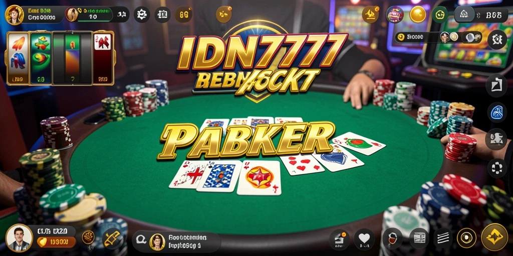 Tampilan gameplay Poker yang mengasyikkan di IDN777.
