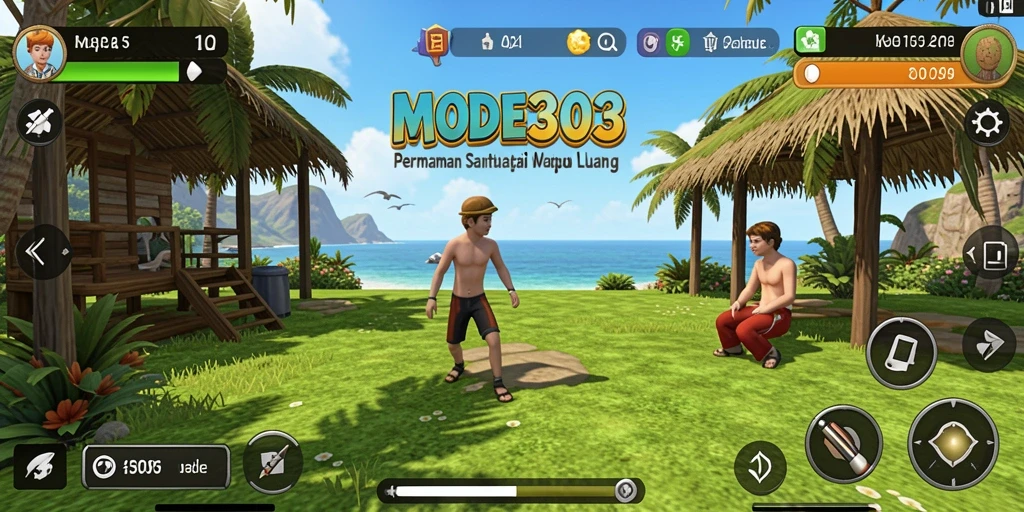 Screenshot gameplay MODE303 menunjukkan momen seru saat menyelesaikan level.