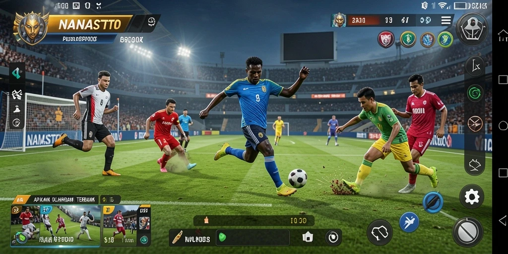 Tampilan screenshot <strong>NANASTOTO</strong> yang menunjukkan gameplay olahraga yang seru.