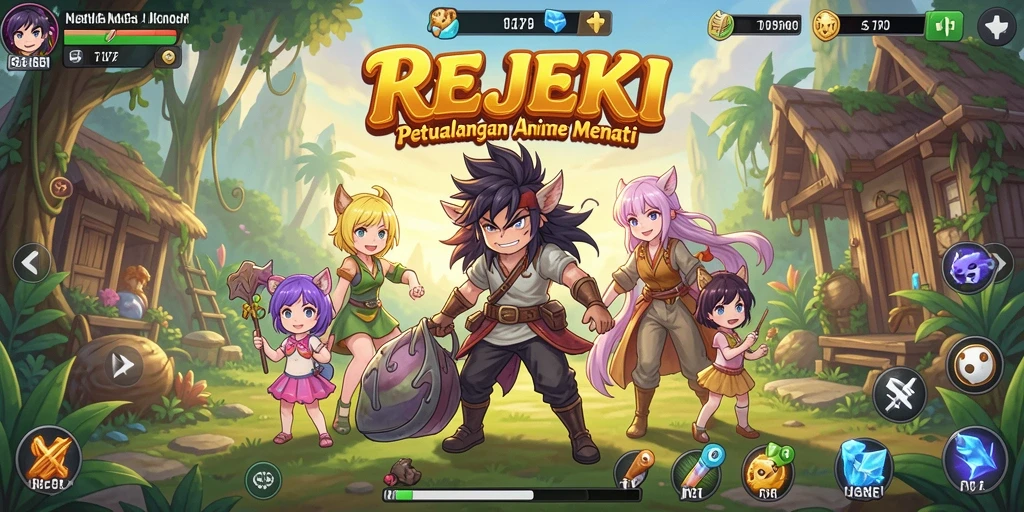 Gameplay seru di dunia Anime yang menarik.