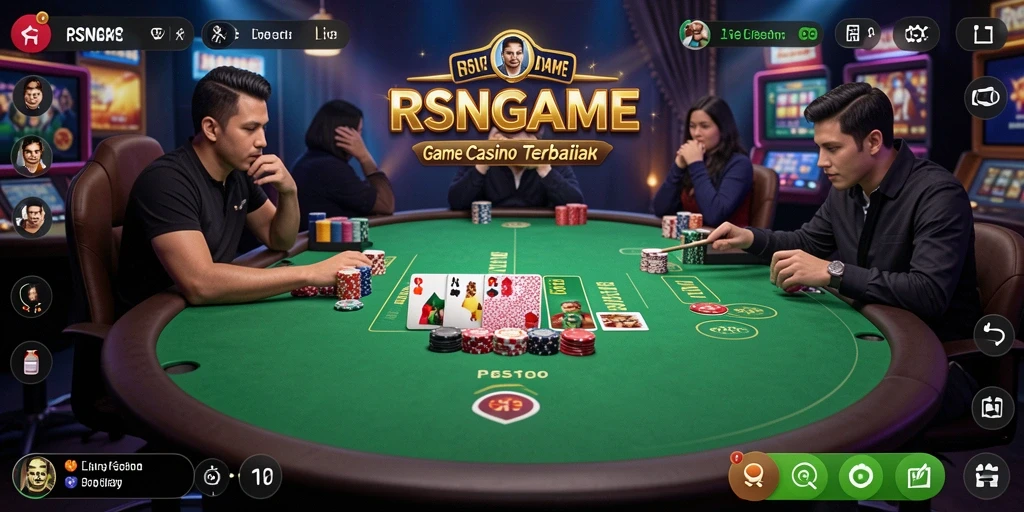 Gameplay Live Casino RSNGAME yang menawan dan seru.