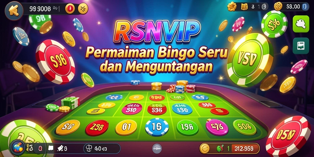 Tampilan gameplay seru dari aplikasi Bingo RSNVIP.