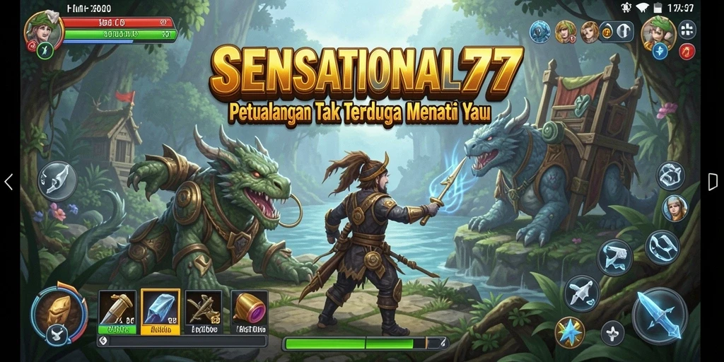 Tampilan gameplay SENSATIONAL77 yang mengesankan dengan aksi petualangan.