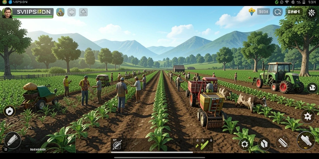 Gambaran game Farming yang menarik dan seru.