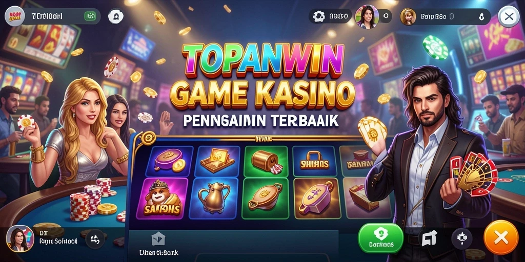 Tampilan menakjubkan dari gameplay Kasino di TOPANWIN.