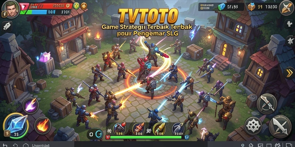 Tampilan gameplay yang menakjubkan dari game SLG TVTOTO.
