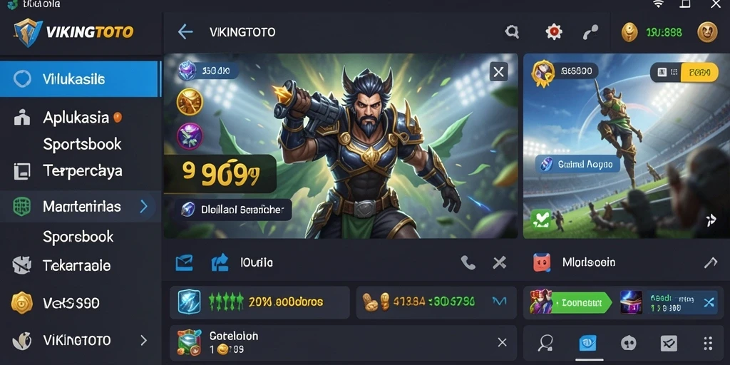 Tampilan gameplay Sportsbook dalam VIKINGTOTO yang menarik.